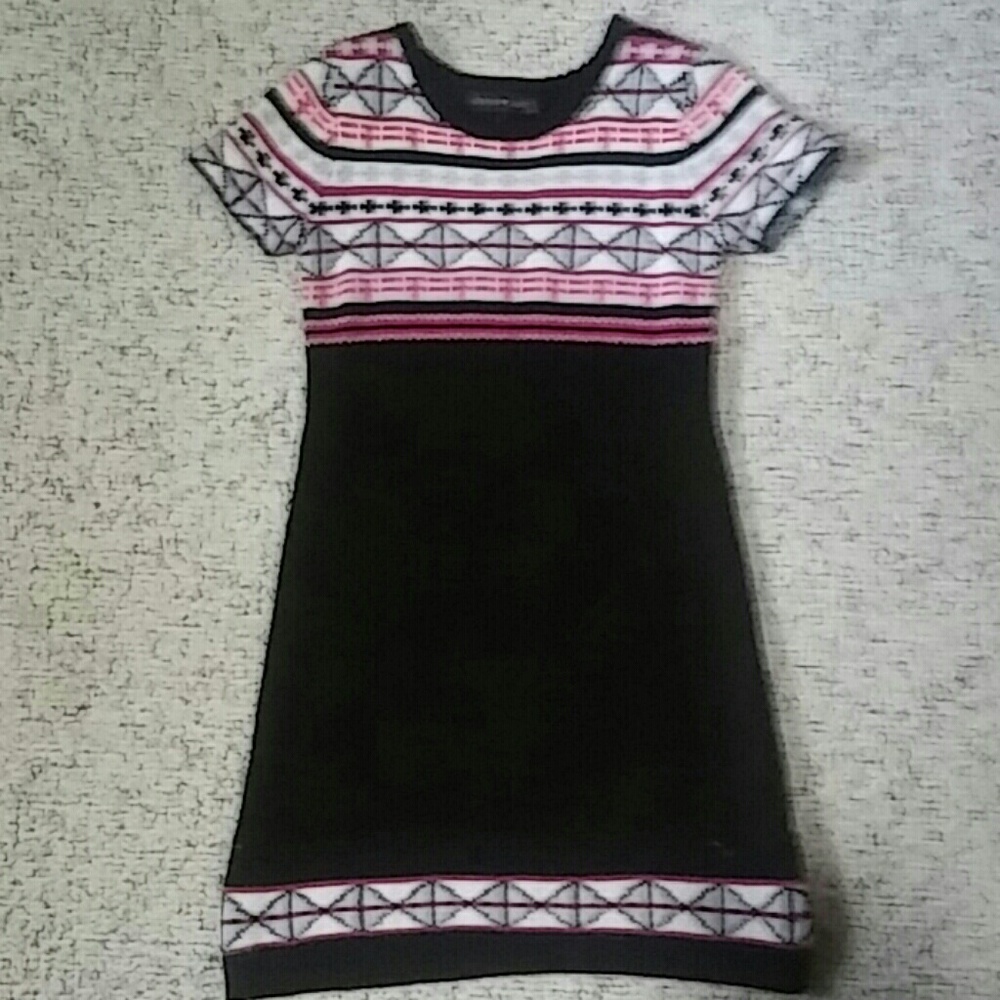 Patterned Derek Heart Dress size Med 10-12 Girls